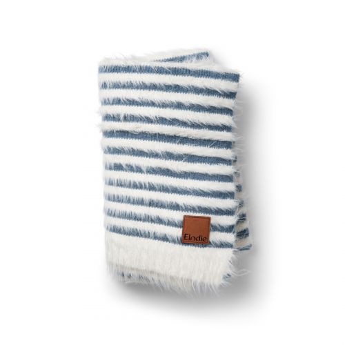 Furry Knit Blanket Elodie Details - Berry Blue