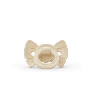 Binky Bow Elodie Details Silicone - Oat White